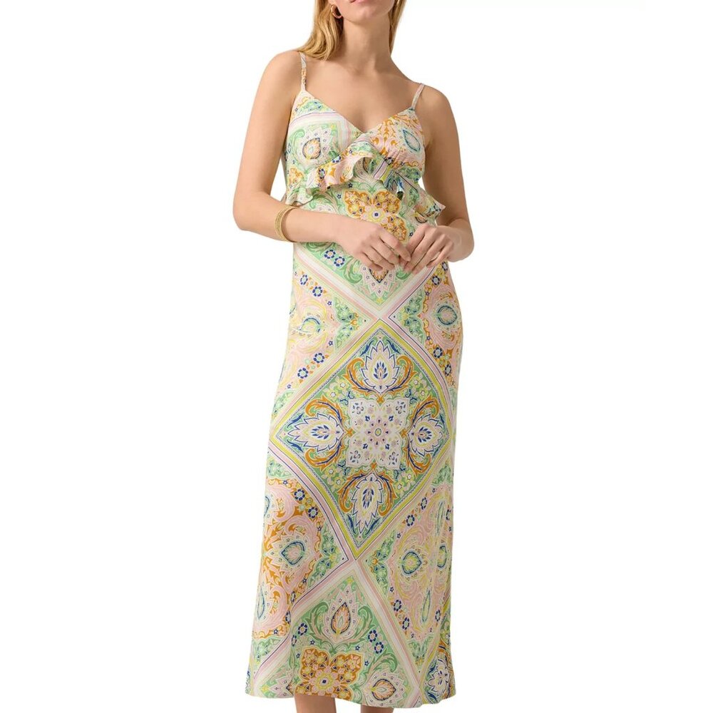 Sanctuary Spring Favorite Slip Dress Womens XS V Neck Ruffles Lined Rayon - Picture 3 of 6